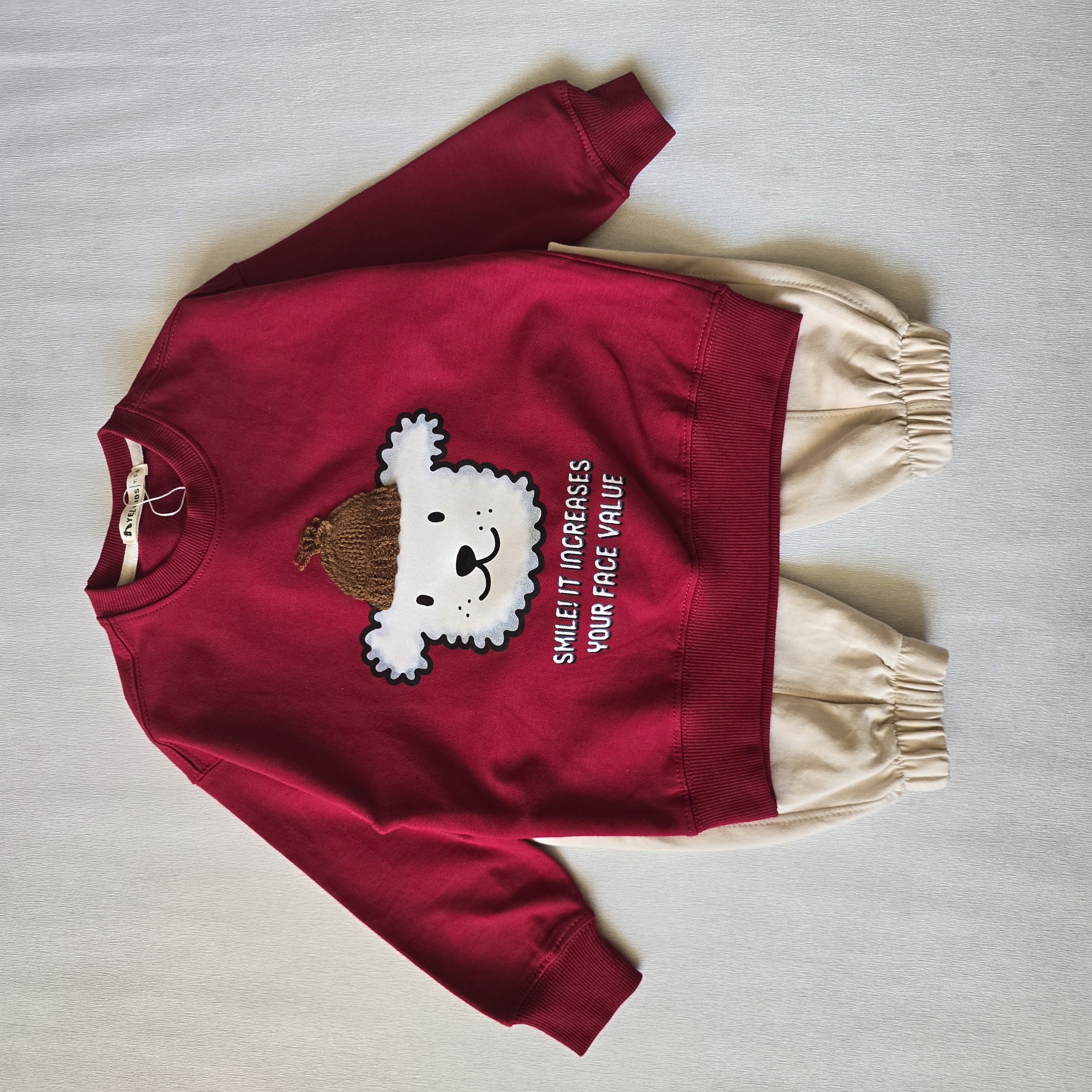 بلوز شلوار سگ کلاه بافت